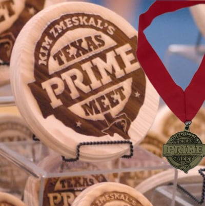 custom shaped wood plaque and gymnastics medal