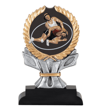 resin wrestling participation trophy