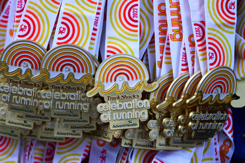 custom running medals from track shack