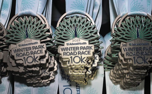 track shack winter park road race 2023 medals